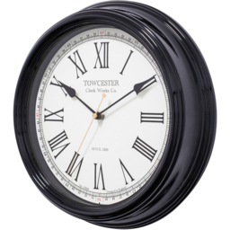 Acctim Redbourn Black Wall Clock - Size: 6 x 30.3 x 30.3cm - Wilko - thumbnail 3