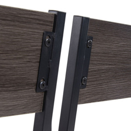 Living and Home 4 Seater Dining Set Black and Grey - Black + Grey - Wilko - thumbnail 6