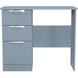 Crowndale Camden 3 Drawer Denim Blue Vanity Dressing Table Ready Assembled - Size: #REF! - Wilko - thumbnail 3