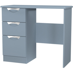 Crowndale Camden 3 Drawer Denim Blue Vanity Dressing Table Ready Assembled - Size: #REF! - Wilko - thumbnail 4