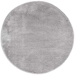 Desire Rugs Comfy Dark Grey Anti Slip Felt Backing Round Rug 100cm - Size: 100 x 100cm - Wilko - thumbnail 1