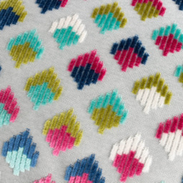 Paoletti Lexington Multicolour Velvet Jacquard Cushion - Size: 60 x 40 cm - Wilko - thumbnail 5