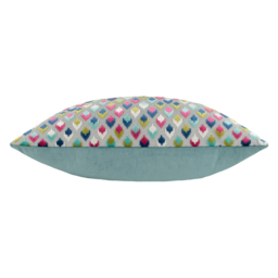 Paoletti Lexington Multicolour Velvet Jacquard Cushion - Size: 60 x 40 cm - Wilko - thumbnail 4