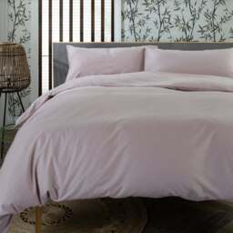 The Lyndon Company Double Pink Duvet Set - Wilko