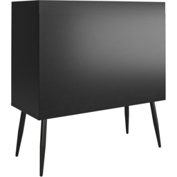 Dorel Copley 2 Door 2 Shelf Black Oak Bar Cabinet - Size: 97 x 92 x 41cm - Wilko - thumbnail 7