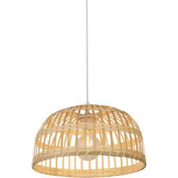 Lighting Collection Bamboo Weave Easy Fit Shade - Size: 22 x 40 x 40cm - Blonde - Wilko - thumbnail 4