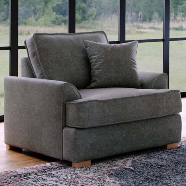 Alba City Steel Fabric Armchair - Size: Single - Grey - Wilko - image 1