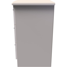 Crowndale Knightsbridge 3 Drawer Kashmir Gloss Bedside Cabinet Ready Assembled - Kashmir Gloss & Kashmir - Wilko - thumbnail 5