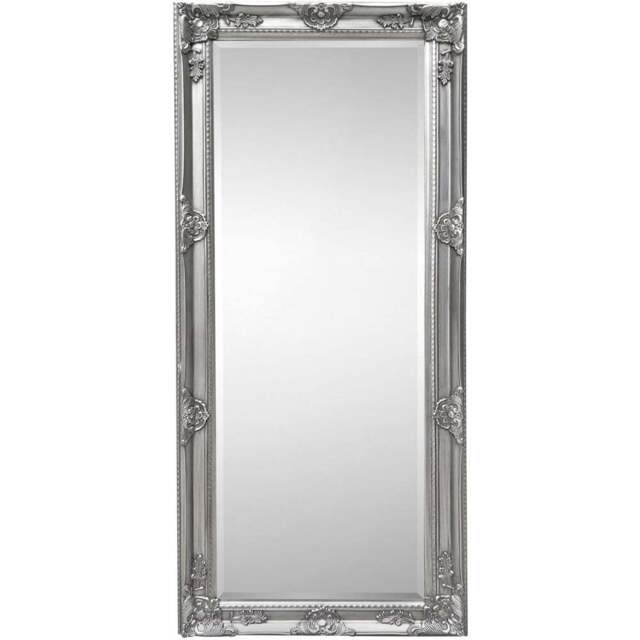 Julian Bowen Palais White Dress Mirror - Size: 130 x 40cm - Silver - Wilko - image 1