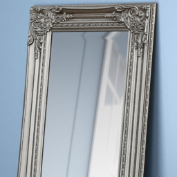 Julian Bowen Palais White Dress Mirror - Size: 130 x 40cm - Silver - Wilko - thumbnail 7