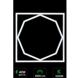 ENER-J 40W 6500K Cool White LED Frame Panel Light 60 x 60cm 6 Pack - Size: 65 x 4 x 65cm - Wilko - thumbnail 7
