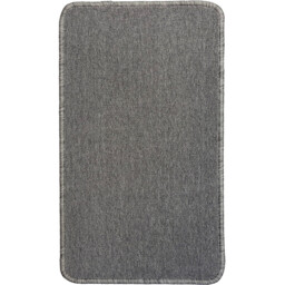Pack of 2 Duo Tone Washable Mats Grey - Wilko - thumbnail 1