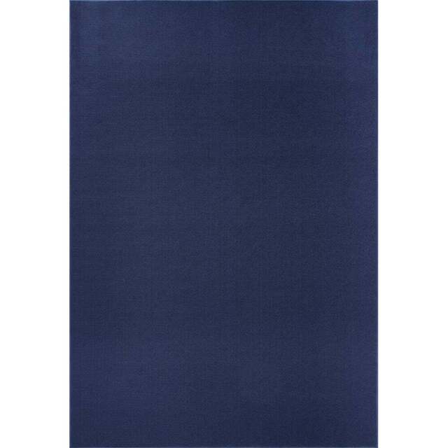 Desire Rugs Simple Navy Low Pile Felt Backing Tufted Rug 290 x 200cm - Size: 200 x 290cm - Blue - Wilko - image 1