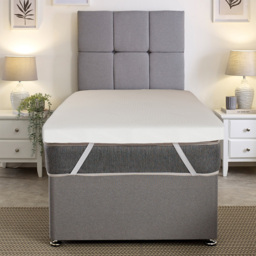 Starlight Beds Small Single Memory Foam Warmer Mattress Topper 2 inch - White - Wilko - thumbnail 3