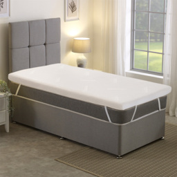 Starlight Beds Small Single Memory Foam Warmer Mattress Topper 2 inch - White - Wilko - thumbnail 5