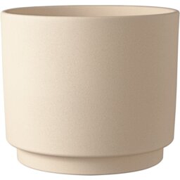 Oslo Stone Sahara Cover Pot - Beige/19cm - Wilko - thumbnail 1