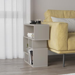 Decortie Karma 5 Compartment Sandstone Side Table - Size: 60.5 x 59 x 22cm - Cream - Wilko - thumbnail 6