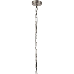 Cosylyte Winston 3 Light Faux Linen Outer Shade Pendant Light - Size: 19 x 35 x 35cm - Silver - Wilko - thumbnail 6