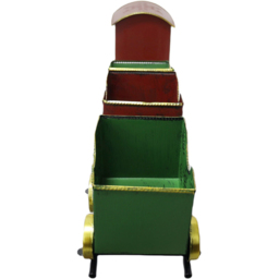 Traditional Metal Train Ornament - Red and Green - Sleigh Bells Ring - Wilko - thumbnail 5