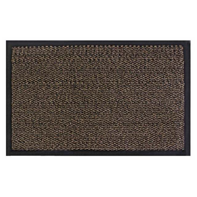 JVL Commodore Brown and Black Barrier Doormat - Size: 120 x 170cm - Multi - JVL Homewares - Wilko - image 1