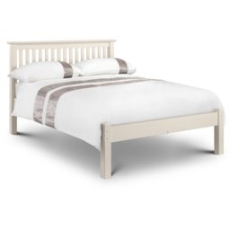 Julian Bowen Barcelona Small Double Stone White Low Foot End Bed Frame - Wilko - thumbnail 3