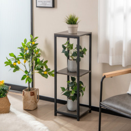 Costway 3 Shelf Grey Metal Corner Plant Stand - Size: 97 x 37 x 11cm - Wilko - thumbnail 5