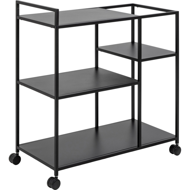 Florence Newcastle 4 Shelf Matt Black Serving Trolley - Furniture To Go - Wilko - image 1