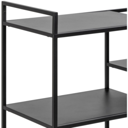 Florence Newcastle 4 Shelf Matt Black Serving Trolley - Furniture To Go - Wilko - thumbnail 6
