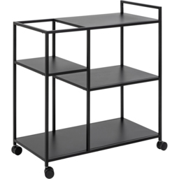 Florence Newcastle 4 Shelf Matt Black Serving Trolley - Furniture To Go - Wilko - thumbnail 5