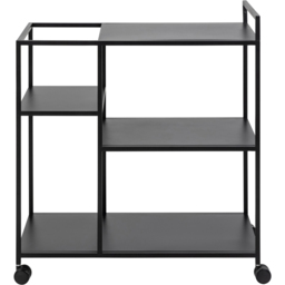 Florence Newcastle 4 Shelf Matt Black Serving Trolley - Furniture To Go - Wilko - thumbnail 4