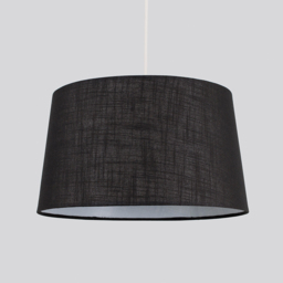 ValueLights Doretta Black Faux Linen Tapered Lamp Shade - Size: 40 x 23 x 40cm - Wilko - thumbnail 3