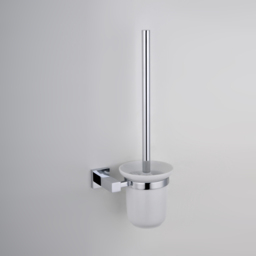 Nes Home Rensa Wall Mounted Toilet Brush with Holder - Size: 37 x 15 x 11.5cm - White - Wilko - thumbnail 3