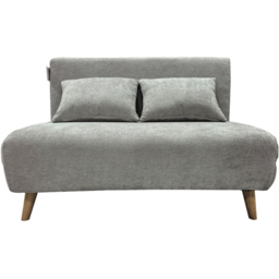 Indoor Living Joshua 2 Seater Grey Sofa Bed - Wilko - thumbnail 3