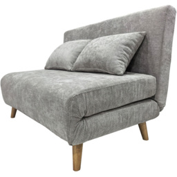 Indoor Living Joshua 2 Seater Grey Sofa Bed - Wilko - thumbnail 5