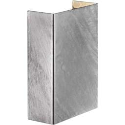 Nordlux Fold 10 Galvanised Wall Light - Size: 14.9 x 10.6 x 14.9cm - Silver - Wilko - thumbnail 1