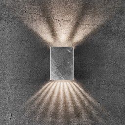 Nordlux Fold 10 Galvanised Wall Light - Size: 14.9 x 10.6 x 14.9cm - Silver - Wilko - thumbnail 3