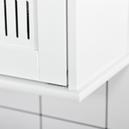 Kleankin White Bathroom Mirror Cabinet - Size: 55 x 17.5 x 60cm - Wilko - thumbnail 4