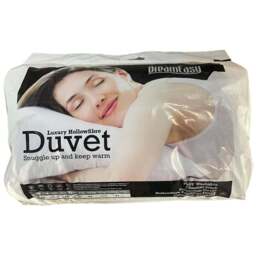 Dreameasy Super King White Polycotton Lightweight Summer Duvet 4.5Tog - Wilko