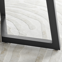Furniturebox Copeland 6 Seater Dining Table White Marble Effect and Black - Wilko - thumbnail 6
