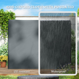 Outsunny 3 Seater Grey Anti-UV Garden Swing Cover - Size: 172 x 125 x 220cm - Wilko - thumbnail 6