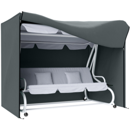 Outsunny 3 Seater Grey Anti-UV Garden Swing Cover - Size: 172 x 125 x 220cm - Wilko - thumbnail 1