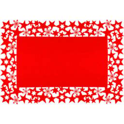 St Helens Red Felt Table Mat 30 x 45cm 2 Pack - Size: 300 x 450 x 3cm - Wilko