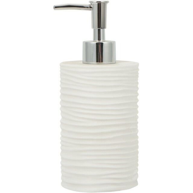 Bali Curve Soap Dispenser - White - Wilko - image 1