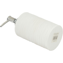 Bali Curve Soap Dispenser - White - Wilko - thumbnail 4