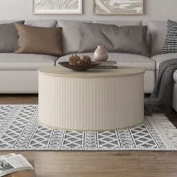 Mateo Round Coffee Table Beige - Wilko - thumbnail 3