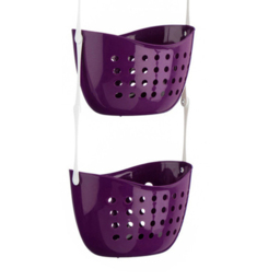 Premier Housewares 3 Tier Purple Shower Caddy - Size: 22 x 16 x 81cm - Wilko - thumbnail 4