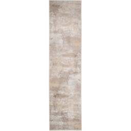 Kukoon Neutral and Beige Distressed Abstract Rug 240 x 60cm - n/a - Wilko - thumbnail 1