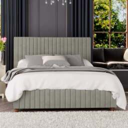 Laurence Llewelyn-Bowen Estella Small Double Duck Egg Plush Velvet Ottoman Bed - Green - Wilko - thumbnail 1