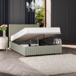 Laurence Llewelyn-Bowen Estella Small Double Duck Egg Plush Velvet Ottoman Bed - Green - Wilko - thumbnail 3