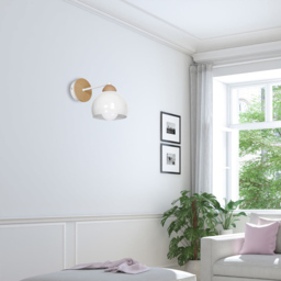 Milagro Dama White Wall Lamp 230V - Size: 28 x 15 x 16cm - Wilko - thumbnail 6